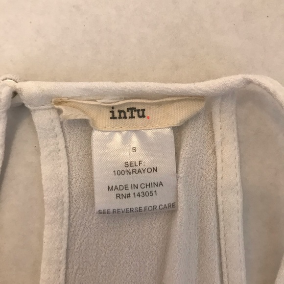 White Tank Top with Red Detailing ❤️ - Picture 4 of 4